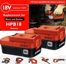 2-Pack 18V for Black and Decker HPB18 18 Volt 4.5Ah Battery HPB18-OPE 244760-00