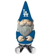 Los Angeles Dodgers Garden Gnome, 11 Inch Hand Painted Resin Statue, Indoor...