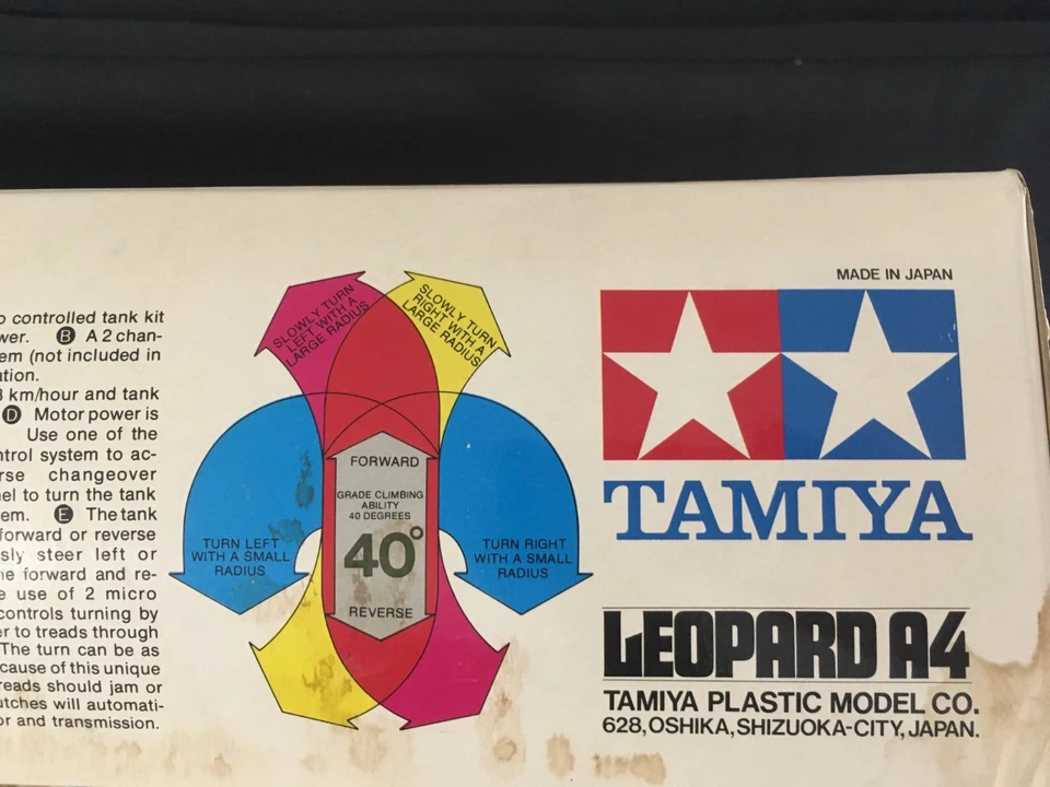 1/16 Tamiya leopard Tank Vintage RC Modle - image 3 of 4