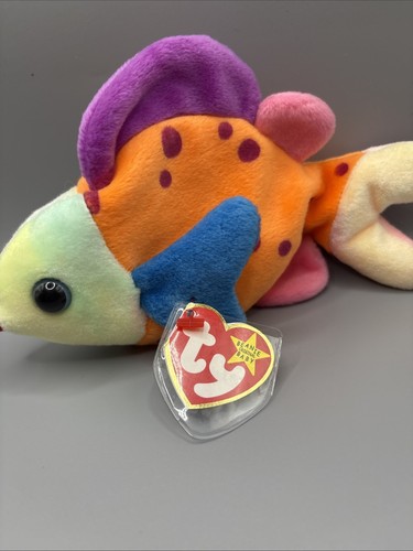Peluche Ty Beanie Baby Buddy Buddies Collezioni 13" Labbra Il Pesce 1999 - Foto 2 di 2