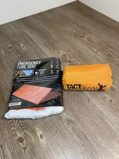 Orange TACT Bivvy Emergency Survival Sleeping Bag & Emergency Tube Tent Survival