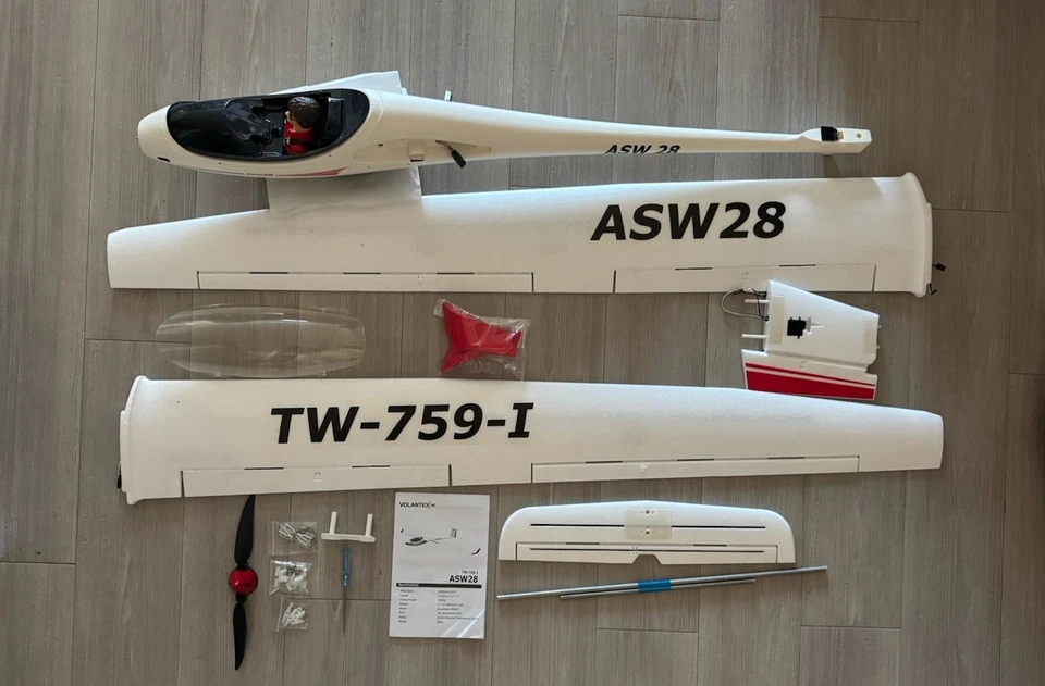 Avión de vela sin escobillas VOLANTEXRC ASW28 (PNP) 5 CANALES 2,6 M (102,4"") 75901 Foto 4 de 4