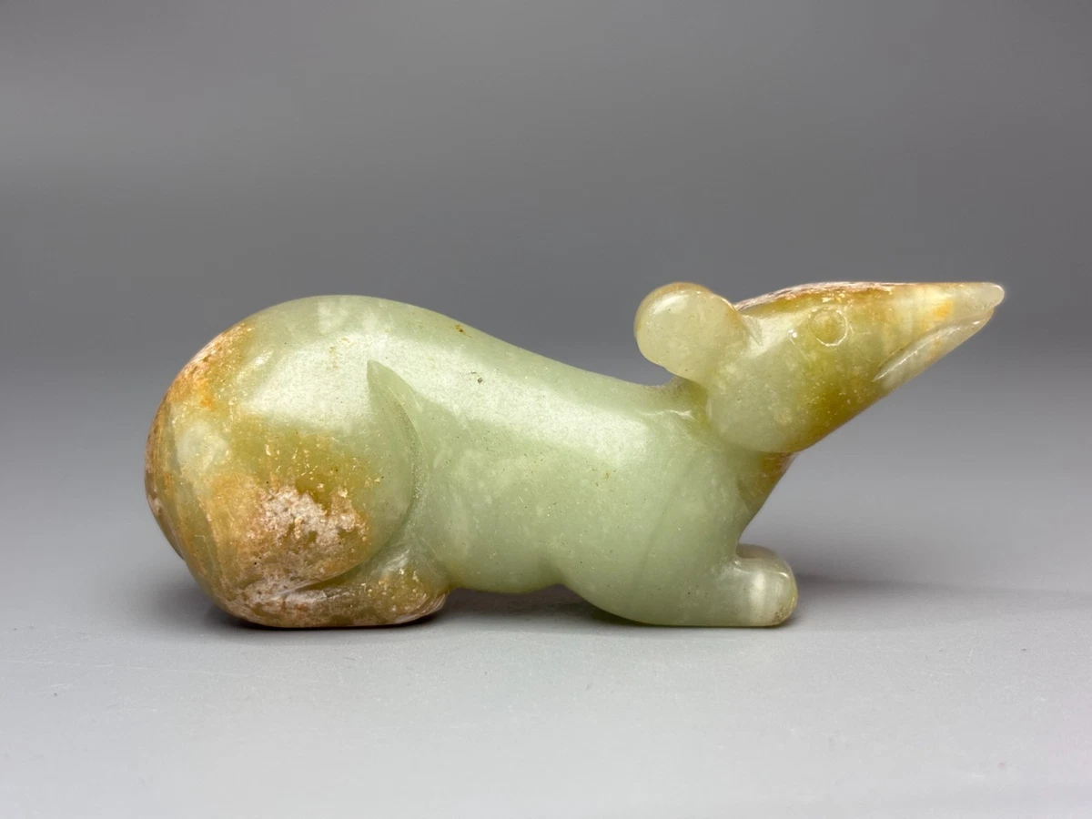 老鼠玉中国风雕像、雕像| eBay