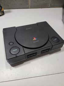 Playstation ps1 custom black console tested WORKS! WATCH. No mod