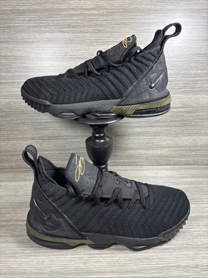 Size 7Y / Women s 8.5 - Nike LeBron 16 - I Am Kind GS Black and Gold AQ2465-007