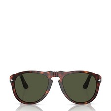 Persol 0PO0649 24/31 54 Sunglasses Crystal Havana / Green