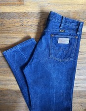Wrangler 13MWZ Jeans Men's Fits 32X33 Vintage USA Cowboy Cut Dark Blue Denim