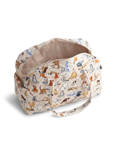 Vera Bradley Weekender Travel Luggage Bag-A Cats Life - NWT - Cotton - Picture 2 of 7