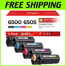 Xerox Phaser 6500 Toner Cartridge Set - 4-Pack High Yield