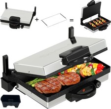 2000W Kontaktgrill XXL Multigrill Lahmacun Grill Makinesi Elektrogrill Antihaft