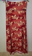 Maxi Skirt XS (2-4) Dress Women's Lularoe Red Yellow Flowers Made In USA