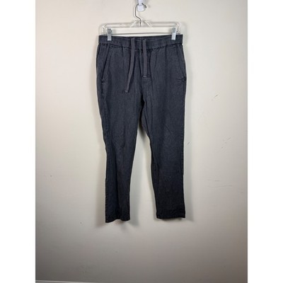 Outerknown Mens Charcoal Gray Elastic Waist Drawstring Jogger Pants Size Medium