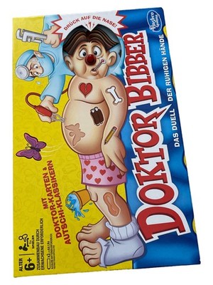Doktor Bibber Geschicklichkeitsspiel Hasbro Games Kinderspiel ab 6 Jahre