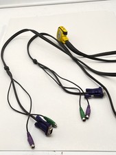 IOGEAR 2-Port MiniView Micro PS/2 KVM Switch with 2 Cables GCS62