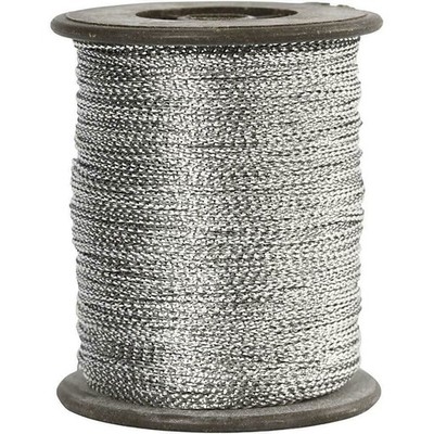 Metall Gold oder Silber Faden 0,5 mm Aufhängefaden oder Schmuckkordel 51531