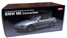 Kyosho 1/18 BMW M6 Convertible Silver 08704S