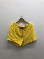 VERSACE Uomo CORTI Giallo Seta Cotone Terry Stampa Royalty Taglia 6 Large P2