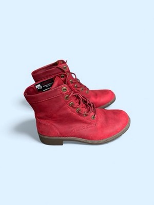 Kodiak Women s Waterproof Leather Boots   Red   Size 7.5   Barely Worn