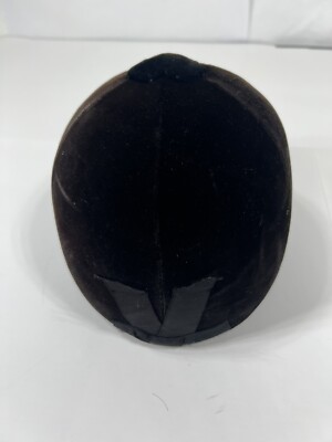 CAVANAGH Hats VTG New York Park Avenue Brown Velvet Youth Riding Helmet Vintage