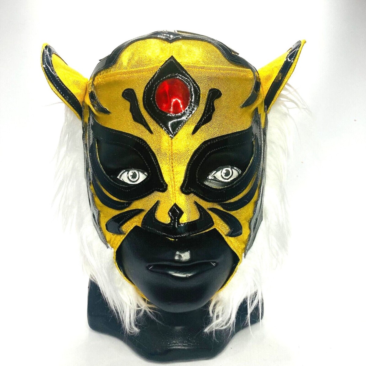 Wrestling Tiger Mask Semi-Professional Grade Mask Faux White