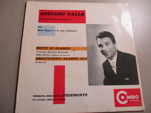 Rare 1958 souvenir di alassio Record - Adriano Valle - Italian Combo Record VGC - Imagen 2 de 6