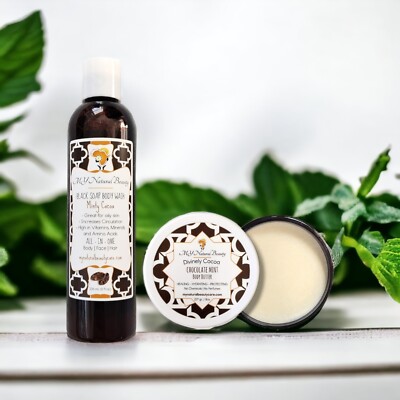 CHOCOLATE MINT | Black Soap and Shea Butter Combo