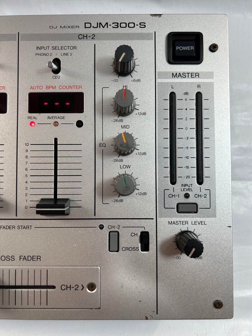 Pioneer DJM-300-S DJ Preamp Mixer 2 Channel Mixing Equalizer Confirmed  Operation