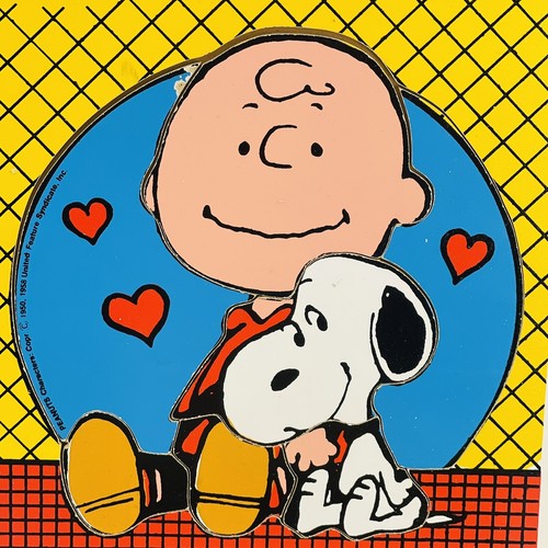 PUZZLE EN BOIS VINTAGE 1958 MILIEU DU SIÈCLE ARACHIDES "BE A FRIEND" PUZZLE CHARLIE MARRON - Photo 3/9