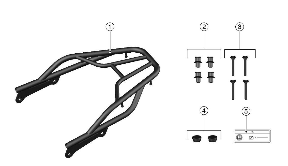 2024-2025 Genuine Kawasaki Eliminator Rear Carrier | 99994-1902