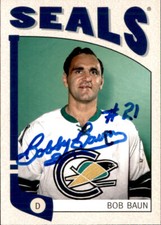 Bob Bobby Baun Signed Auto 2004-05 In The Game Franchises card Oakland Seals