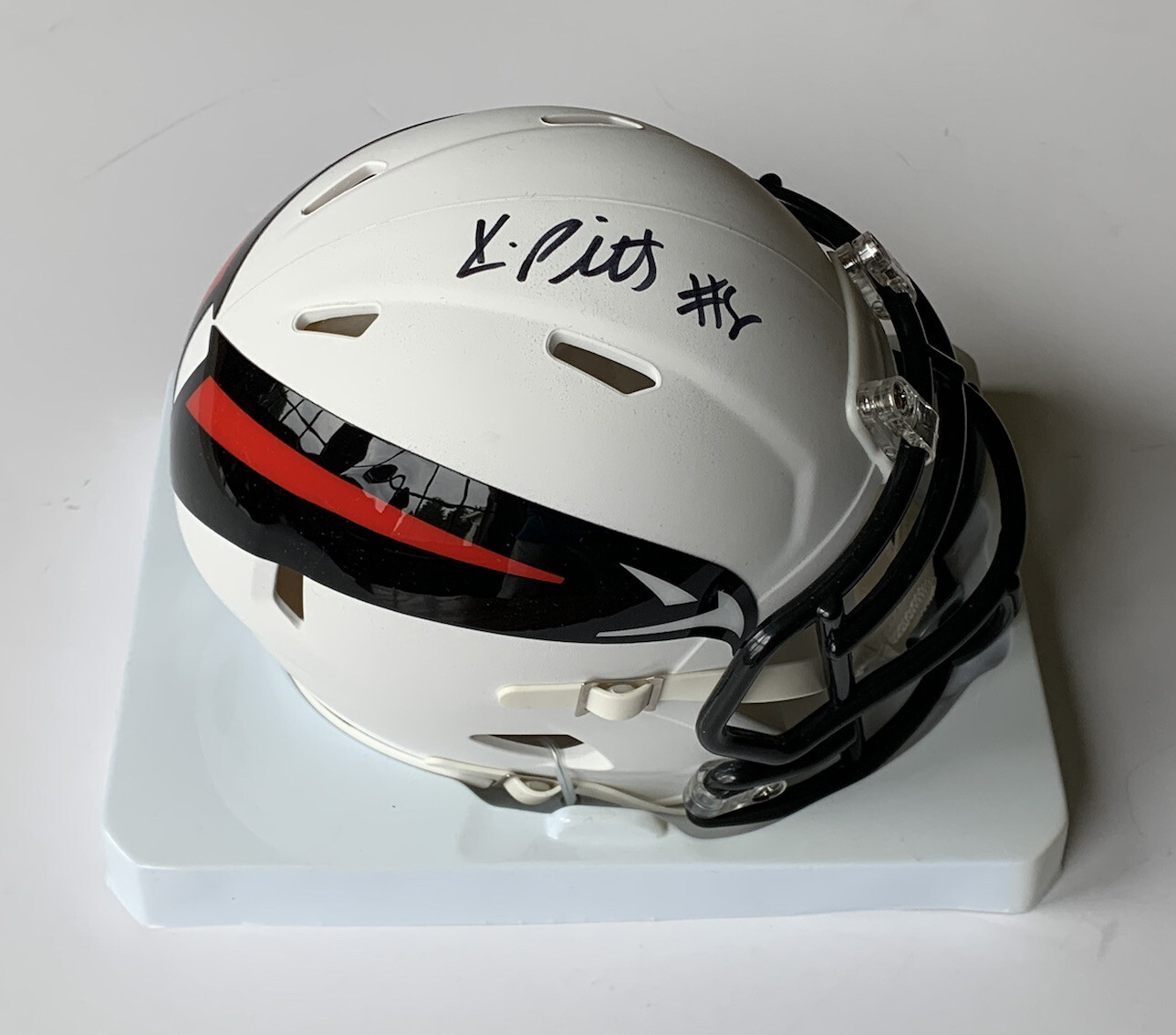 Kyle Pitts Autographed Signed Atlanta Falcons AMP Mini Helmet BAS COA Florida Gators #1 