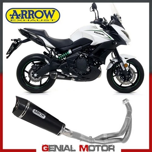 Escape Completo Arrow Xkone Acero Negro Kawasaki Versys 650 2017