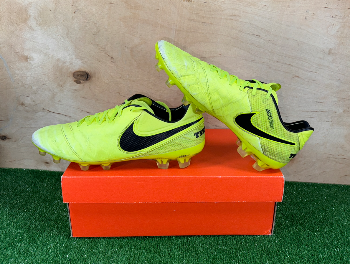 Nike Tiempo Legend VI FG 819177-707 Elite US9 UK8 Yellow Nike Tiempo Legend VI FG 819177-707 Elite US9 UK8 Yellow