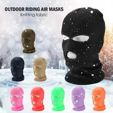 3 Hole Full Face Mask Ski Mask Winter Cap Balaclava Outdoor Beanie Tactical Hat