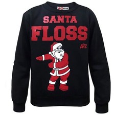 Kids Boys Girls Christmas Black Jumper Ya Filthy Animal Print Sweatshirt 2-13Yrs