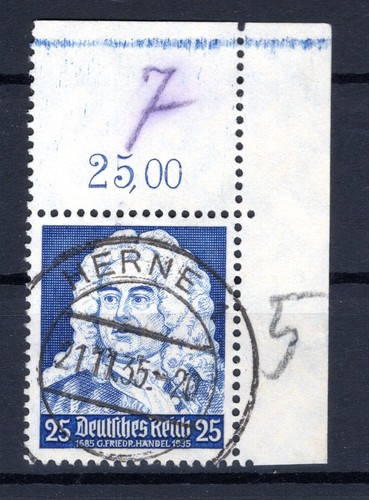DR-3.Reich 575ER Stamped Sheet Corner (CA4093
