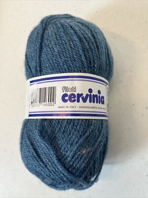 Filati Cervinia Lane Cervinia Tollegno Yarn Caprice 50 G 1640 Teal Blue 1 Skein