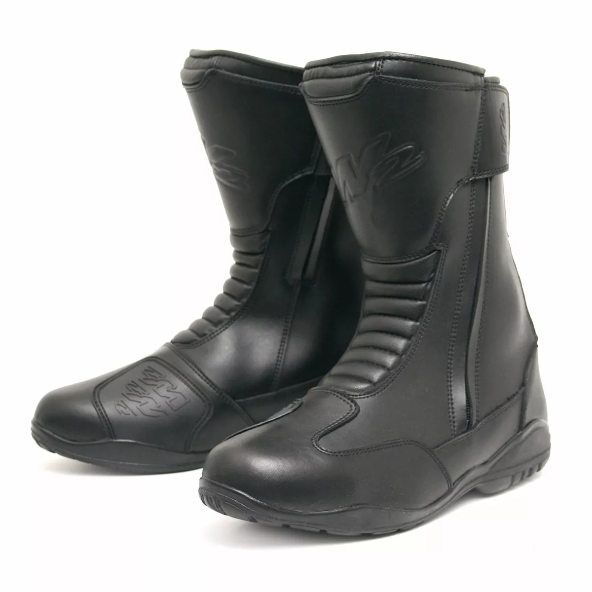 W2 DZ RAINPROOF ROAD Touring Everyday Use BIKE BOOTS 2 side zips BLACK