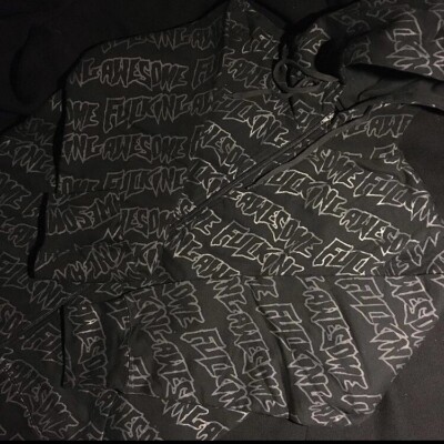f*cking awesome 2007 repeat logo zip-up hoodie rare supreme f*cking awesome 2007 repeat logo zip-up hoodie rare supreme