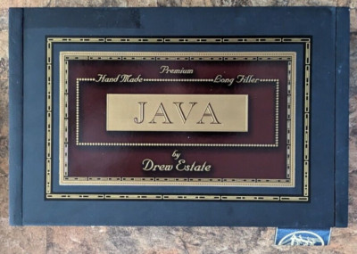 Drew Estate Premium Java Robusto Maduro Black Cigar Box - Knick Knack Storage
