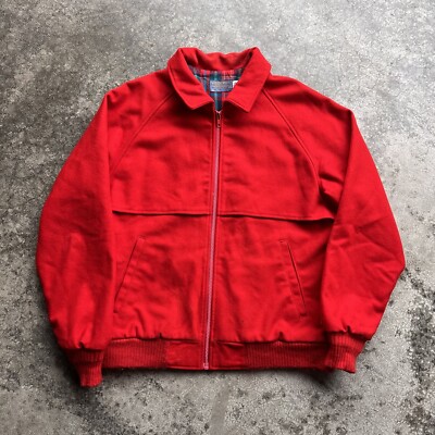 Vintage 70s 80s Pendleton Wool Zip Up Cruiser Jacket Mens Vintage 70s 80s Pendleton Wool Zip Up Cruiser Jacket Mens