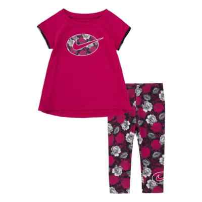 NIKE DRI-FIT Baby Mädchen 2-teiliges Set Tunika & Leggings. Größe: 12-18 Monate