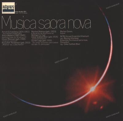 Marlies Giesen, Marinus Voorberg - Musica Sacra Nova LP Vinyl 1970 FOC .