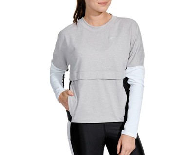 long sleeve running top with pocket
