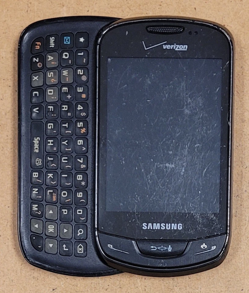 Teléfono deslizante raro Samsung Brightside SCH-U380 - negro y gris (Verizon) Foto 3 de 4