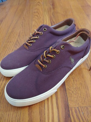 Polo Ralph Lauren Vaughn Shoes - Men\'s Size 10 - Burgundy Suede Slip-On Sneakers Polo Ralph Lauren Slip On Sneakers Mens 9 D Burgundy Suede  main image 2