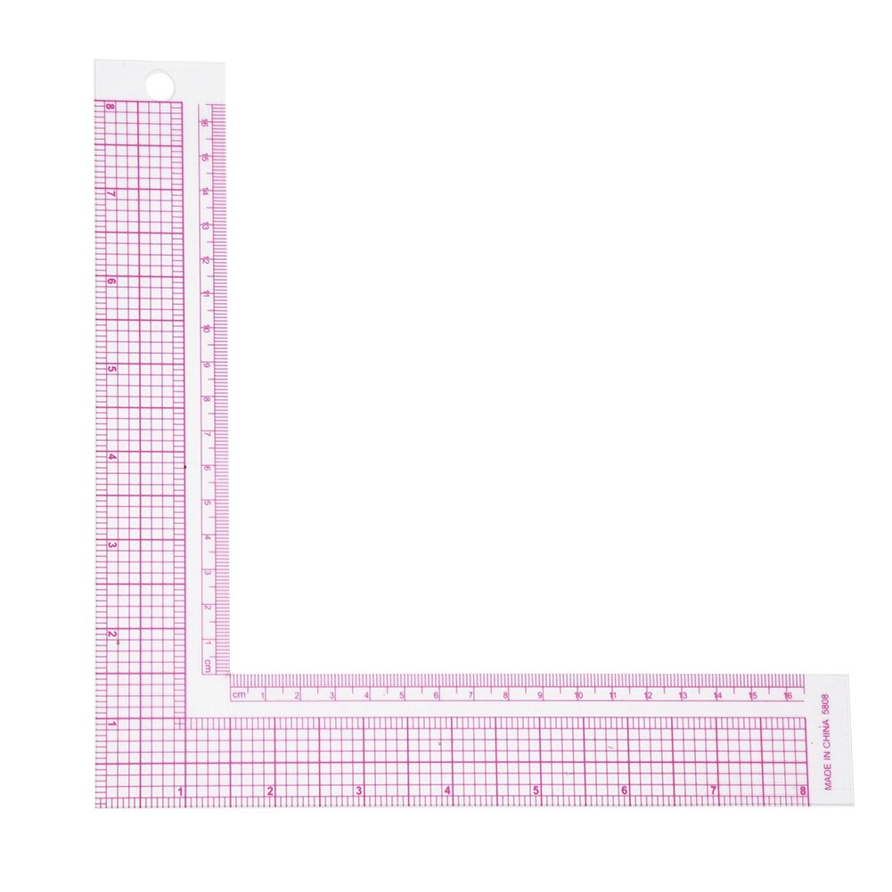 Plastic L- Shape Sewing Measuring Measure Ruler Tailor Craft Tool | eBay UK