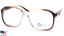 NEW MODERN OPTICAL TORNADO BROWN GRADIENT EYEGLASSES GLASSES FRAME 56-18-150mm