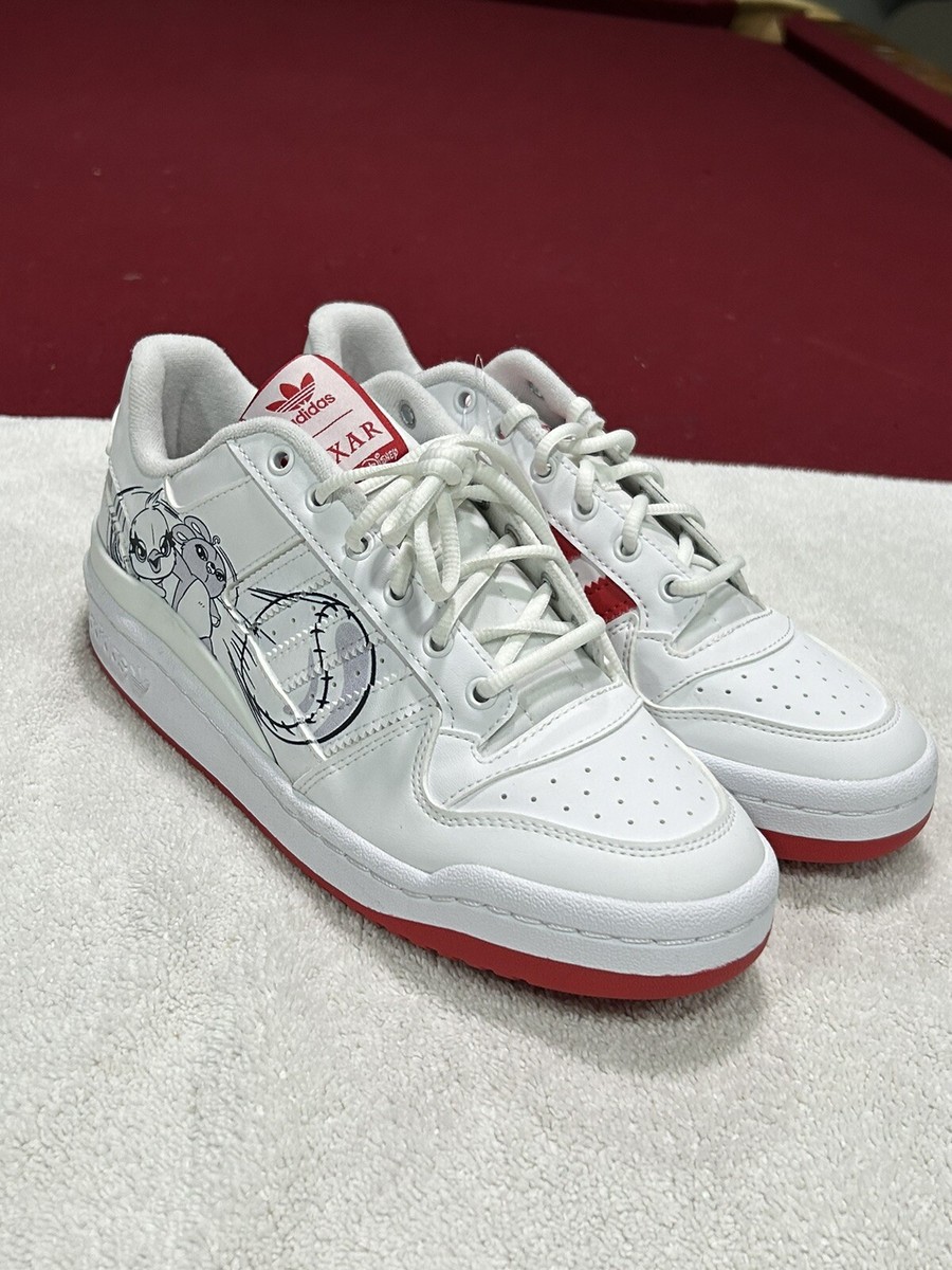 Adidas X Disney Pixar Forum Low White Scarlet Red Men's