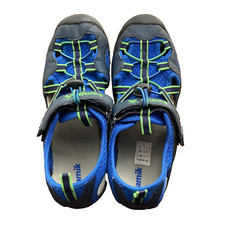 Kamik Electro Teal Water Sandal Aqua Waterproof Shoe Boys 7 Youth HK8036 EUC
